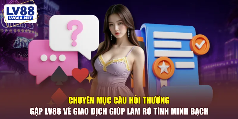 Câu hỏi thường gặp LV88 về giao dịch giúp làm rõ tính minh bạch